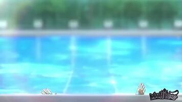 Makoto comes out of the pool