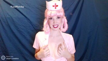 Nurse Joy Unbuttoned, Pokemon Cosplay by Kass Monday