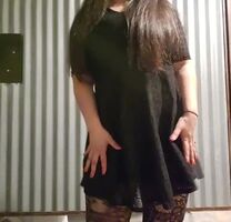 I went out with another redditor last night. I had a buzz going so I decided to made this or you guys. I'm sorry that tipsy me had trouble lifting my dress 😅. Hope you enjoy.