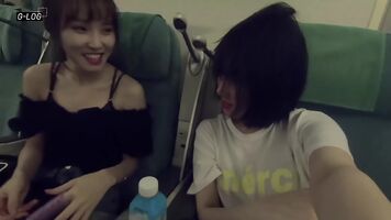 Gfriend Yuju showing off her boobs