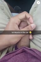Masturbating with mom in the car
