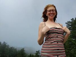 I love showing off my tits outdoors