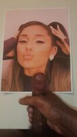 Ariana Grande puckering up for some cum