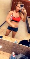 Nikki Jade Taylor - hint of cock in gym locker room