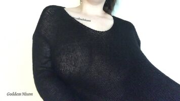 Sexy New Sweater Tease Video Featuring My Big Naturals