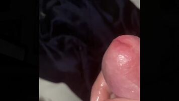 Using lots of my own precum as lube until I cum hands free. I just couldn’t hold it anymore...
