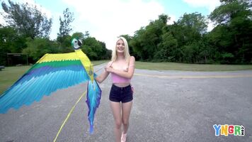 Jessie Saint Flies A Kite And Gets Fucked In The Woods