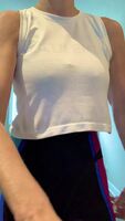 Sports bras can hide a lot so after a workout.... Shake it off ... shake shake shake it off