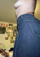 Saturday afternoon seems like the perfect time to show off my ass while going commando in blue jeans...