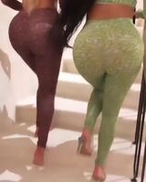Kylie Jenner and her friend Stassie have the fattest asses I've ever seen