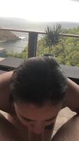 Blowjob with a view