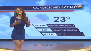 Yanet Garcia makes the weather fun in Mexico