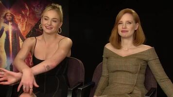 In a perfect world, Jessica Chastain leans over and buries her face in Sophie Turner's smooth, hairless pits, inhaling her ripe, intoxicating scent until she loses control and helplessly starts tonguing and tasting every delectable inch of them, soaking her panties in the process.