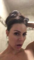 She loves filming in the shower