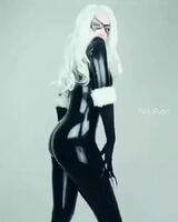 Black Cat Latex Booty moves🐈🍑