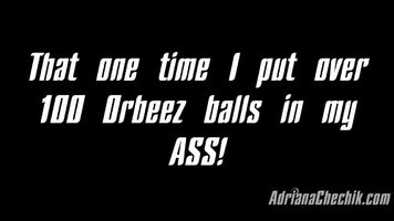 Adriana Chechik Puts 100 Orbeez In Her Asshole