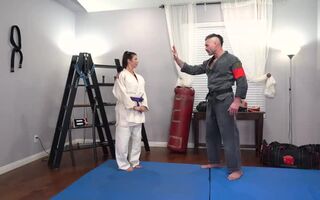 Alexis Fawx - Learns Some New Martial Arts Tricks While Sucking Dick