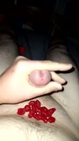 Blew my load on fruit snacks and ate them. Sorry about the quality, new to red gifs