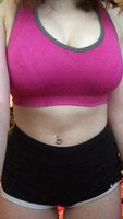 irst titty drop post workout!