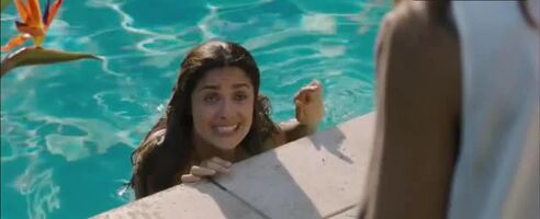 Salma Hayek in the pool
