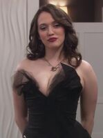 Kat Dennings Smiles at your huge cock