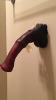 Just for reference: M/M chance flop/squish test when attached to the wall w Lust Arts suction cups