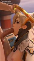 Mercy giving a blowjob