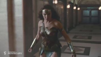 Wonder Woman arriving for her gangbang