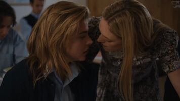 20-year-old Chloë Grace Moretz making out with 40-year-old Marin Ireland in 'The Miseducation of Cameron Post'.