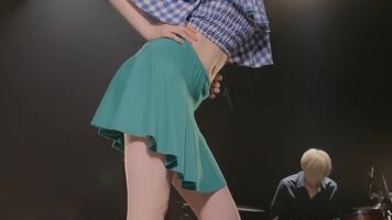 Japanese girls upskirt, panty commercial.
